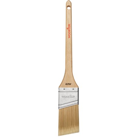 Wooster 1-1/2" Thin Angle Sash Paint Brush, Micro Tip Bristle, Wood Handle, 1 4230-1 1/2